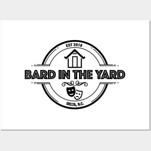 Bard in the Yard (Delta) Black Logo Posters and Art